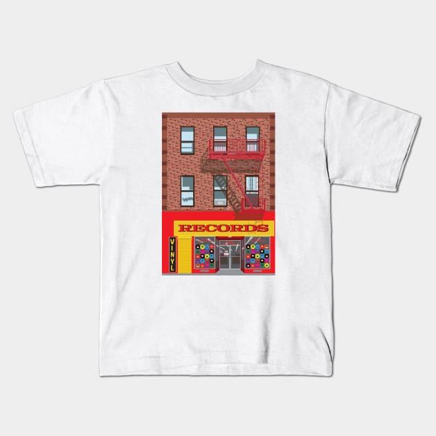 Record Store Kids T-Shirt by jenblove